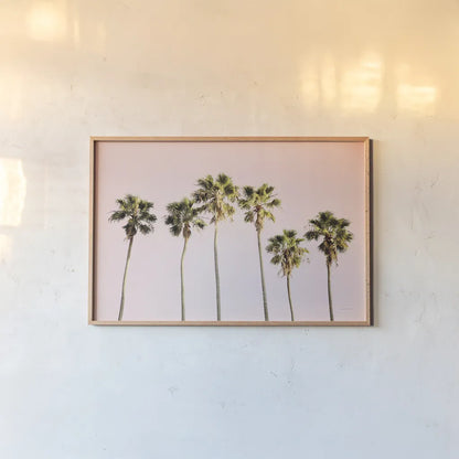 Summer V Pink by Laura Marshall. shown as a paper print in a natural frame. Available as a archival giclee rolled canvas, fine art paper, or poster print. SKU 82317i.