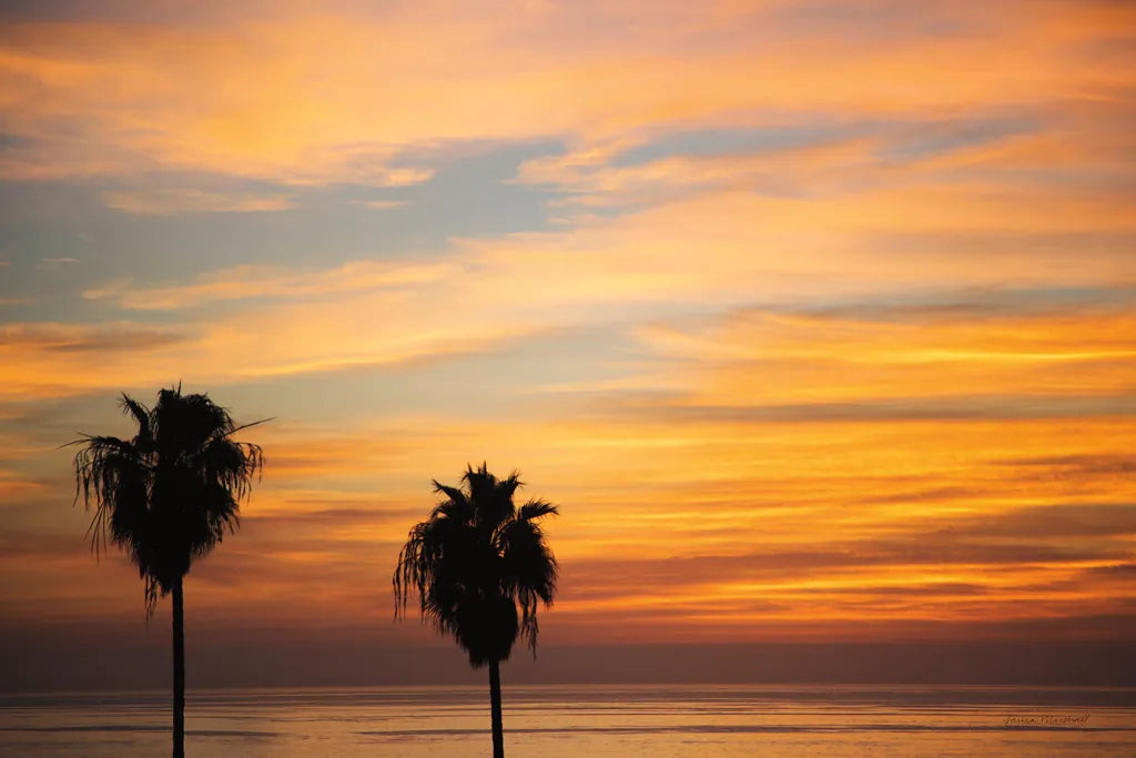 Sunset Palms III by Laura Marshall. SKU 42853i. Archival Giclee Fine art print for wall decor.