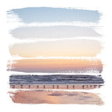 Sunset Stripes I by Laura Marshall. SKU 47188a. Archival Giclee Fine art print for wall decor.