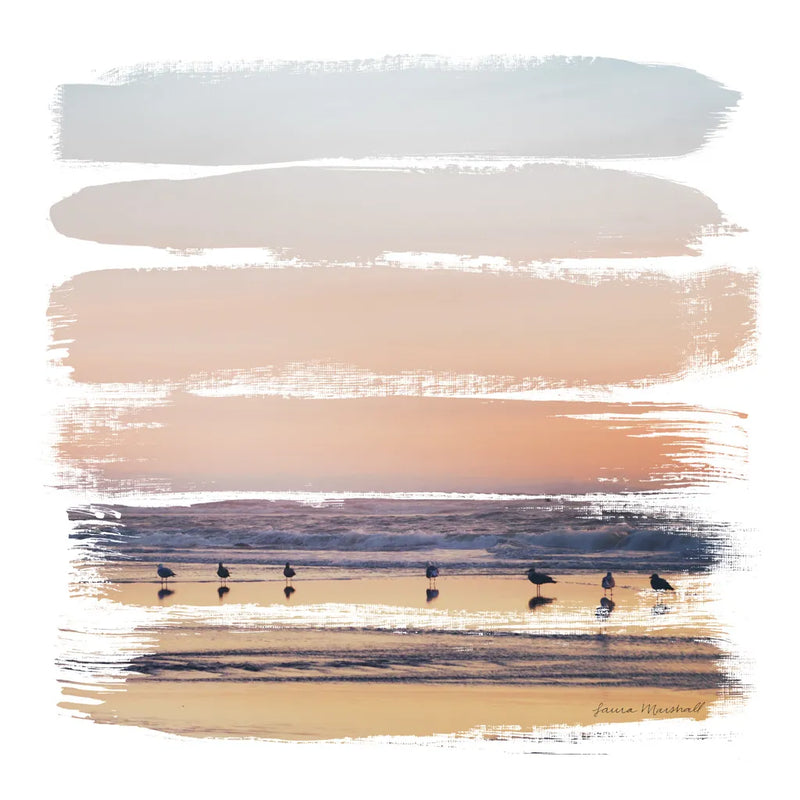 Sunset Stripes II by Laura Marshall. SKU 47189a. Archival Giclee Fine art print for wall decor.