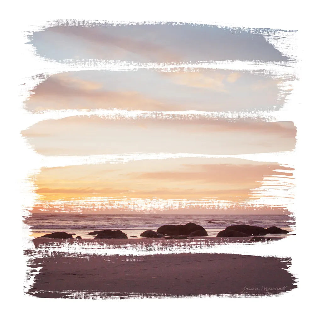 Sunset Stripes IV by Laura Marshall. SKU 47191a. Archival Giclee Fine art print for wall decor.