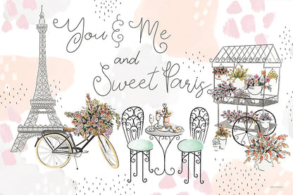 Sweet Paris I by Laura Marshall. SKU 48940i. Archival Giclee Fine art print for wall decor.