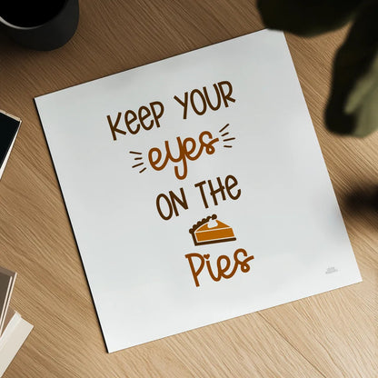 Thanksgiving Typography II by Laura Marshall. Shown as a detailed flat fine art print, highlighting archival giclee quality. Available as an archival giclee rolled canvas, fine art paper, or poster print. SKU 89712a.