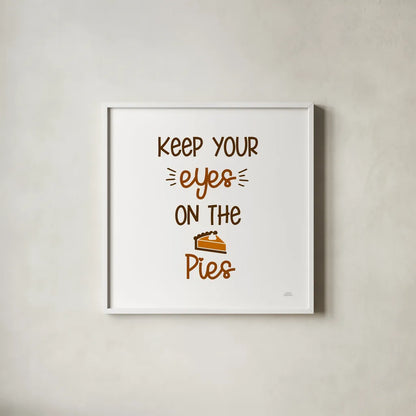 Thanksgiving Typography II by Laura Marshall. Shown in a crisp white glass frame for a clean and minimalist style. Available as an archival giclee rolled canvas, fine art paper, or poster print. SKU 89712a.