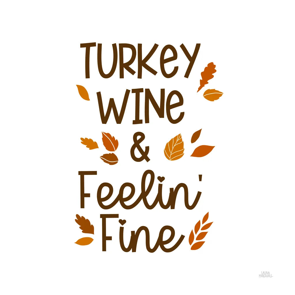 Thanksgiving Typography III by Laura Marshall. SKU 89713a. Archival Giclee Fine art print for wall decor.