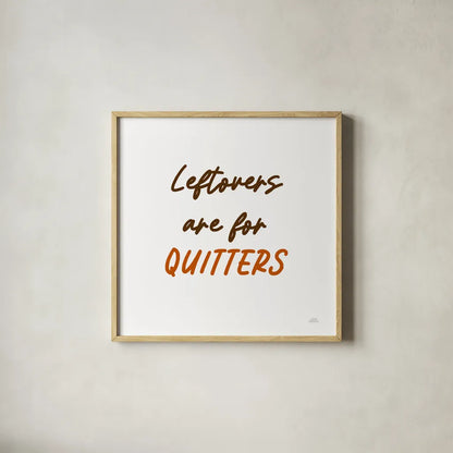 Thanksgiving Typography IV by Laura Marshall. Shown in a natural wood glass frame for a timeless modern aesthetic. Available as an archival giclee rolled canvas, fine art paper, or poster print. SKU 89714a.