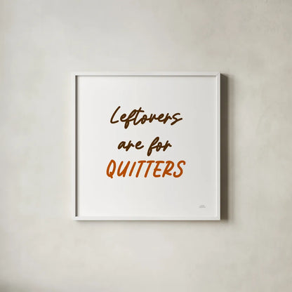 Thanksgiving Typography IV by Laura Marshall. Shown in a crisp white glass frame for a clean and minimalist style. Available as an archival giclee rolled canvas, fine art paper, or poster print. SKU 89714a.