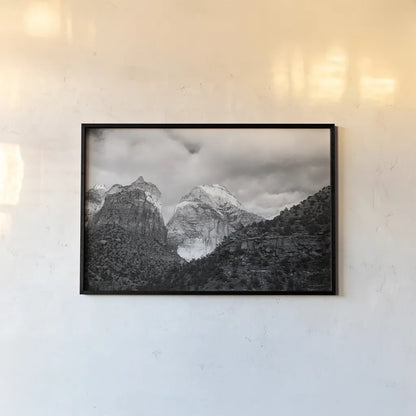 The East Temple by Laura Marshall. shown as a paper print in a black flame. Available as a archival giclee rolled canvas, fine art paper, or poster print. SKU 64416i.