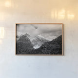 The East Temple by Laura Marshall. shown as a paper print in a natural frame. Available as a archival giclee rolled canvas, fine art paper, or poster print. SKU 64416i.