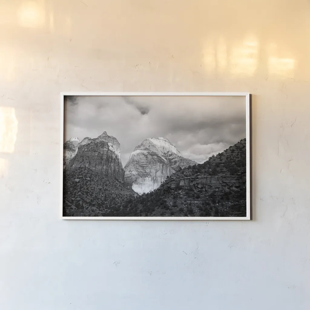 The East Temple by Laura Marshall. shown as a paper print in a white frame. Available as a archival giclee rolled canvas, fine art paper, or poster print. SKU 64416i.