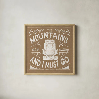 The Great Outdoors IX by Laura Marshall. Shown in a natural wood glass frame for a timeless modern aesthetic. Available as an archival giclee rolled canvas, fine art paper, or poster print. SKU 23392a.