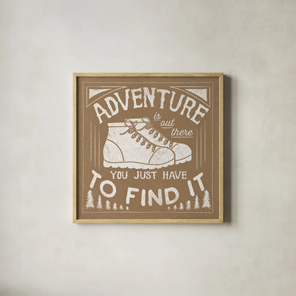 The Great Outdoors VII by Laura Marshall. Shown in a natural wood glass frame for a timeless modern aesthetic. Available as an archival giclee rolled canvas, fine art paper, or poster print. SKU 23390a.