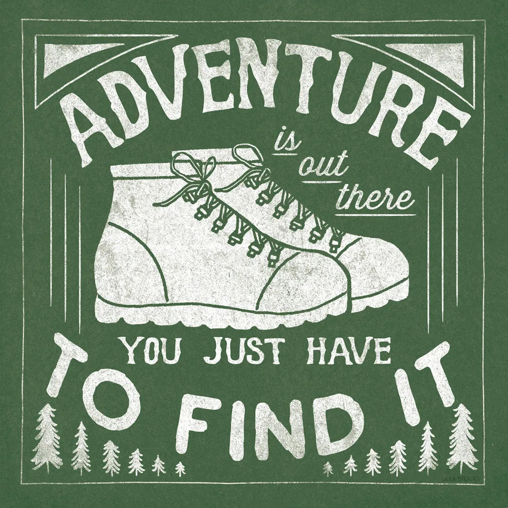 The Great Outdoors VII Green by Laura Marshall. SKU 47961a. Archival Giclee Fine art print for wall decor.