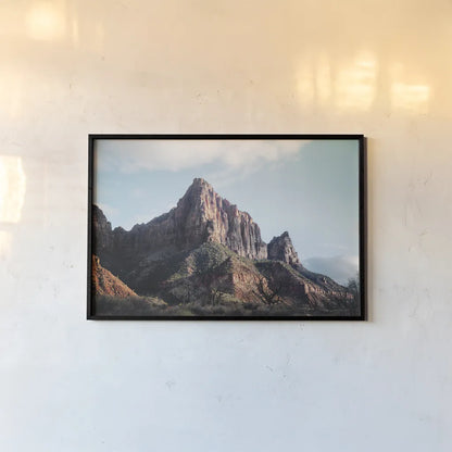 The Watchman I Color by Laura Marshall. shown as a paper print in a black flame. Available as a archival giclee rolled canvas, fine art paper, or poster print. SKU 78129i.