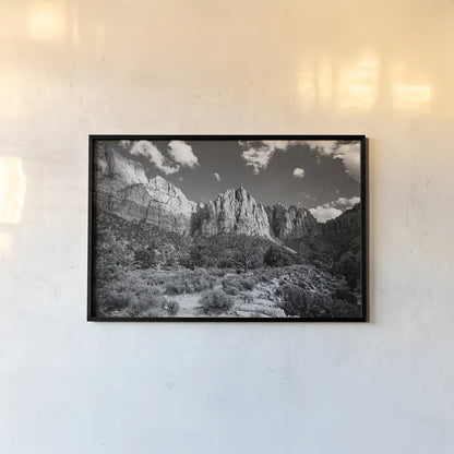 The Watchman II by Laura Marshall. shown as a paper print in a black flame. Available as a archival giclee rolled canvas, fine art paper, or poster print. SKU 64418i.