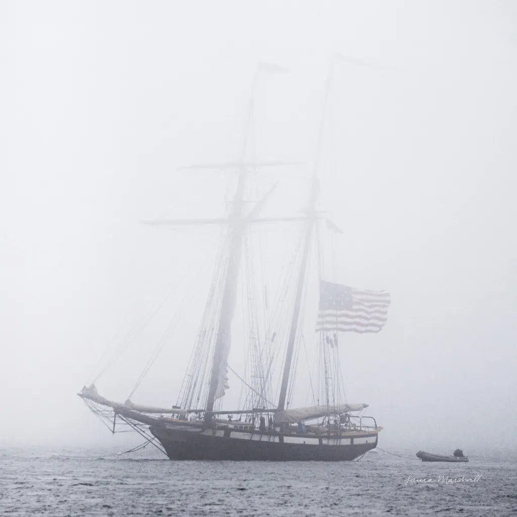 Through the Mist by Laura Marshall. SKU 38778a. Archival Giclee Fine art print for wall decor.