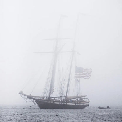 Through the Mist by Laura Marshall. SKU 38778a. Archival Giclee Fine art print for wall decor.