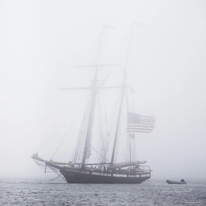 Through the Mist by Laura Marshall. SKU 38778a. Archival Giclee Fine art print for wall decor.