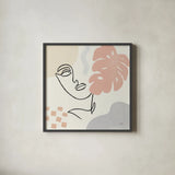 Through the Window I by Laura Marshall. Shown in a sleek black glass frame for a contemporary gallery look. Available as an archival giclee rolled canvas, fine art paper, or poster print. SKU 61685a.