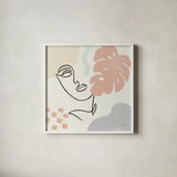 Through the Window I by Laura Marshall. Shown in a crisp white glass frame for a clean and minimalist style. Available as an archival giclee rolled canvas, fine art paper, or poster print. SKU 61685a.
