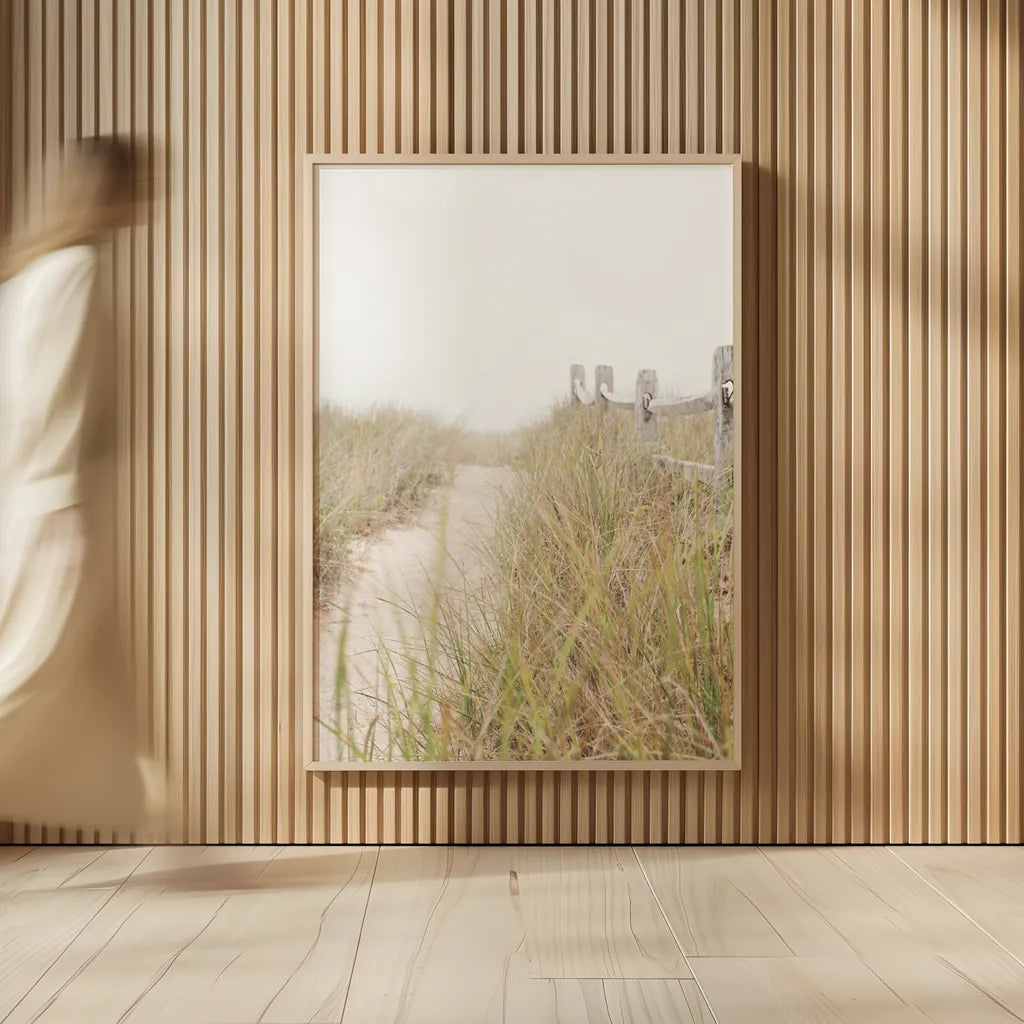 To the Beach Crop by Laura Marshall. shown as over sized large wall art. Available as an archival giclee rolled canvas, fine art paper, or poster print. SKU 38776h.