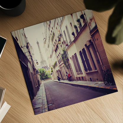 Tour Eiffel by Laura Marshall. Shown as a detailed flat fine art print, highlighting archival giclee quality. Available as an archival giclee rolled canvas, fine art paper, or poster print. SKU 21921a.