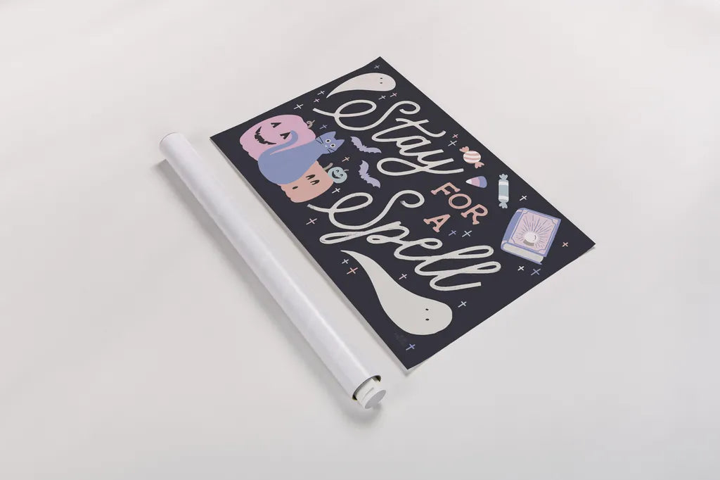 Trick or Treat I Pastel by Laura Marshall. shown as a rolled paper print. Available as archival giclee rolled canvas, fine art paper, or poster print. SKU 94934i.