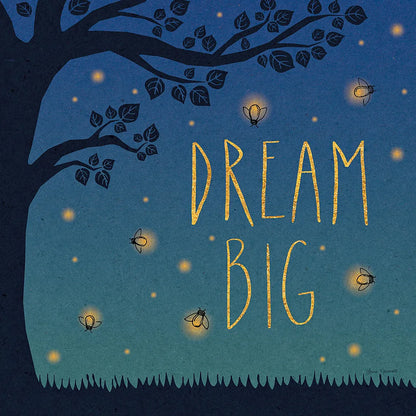 Twilight Fireflies I by Laura Marshall. SKU 18518a. Archival Giclee Fine art print for wall decor.