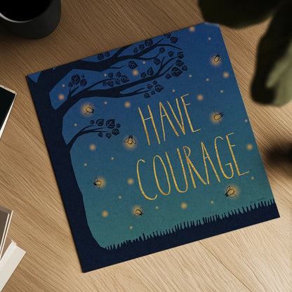 Twilight Fireflies III by Laura Marshall. Shown as a detailed flat fine art print, highlighting archival giclee quality. Available as an archival giclee rolled canvas, fine art paper, or poster print. SKU 18520a.