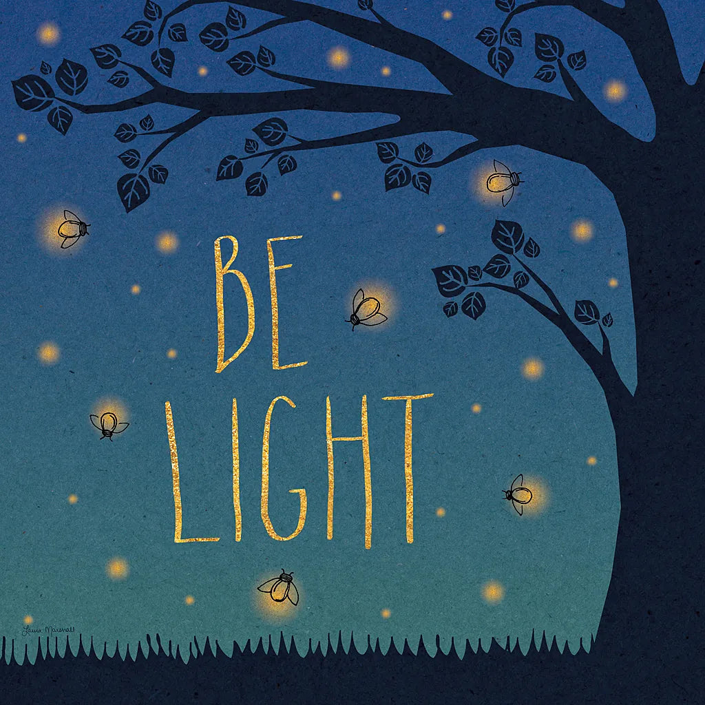 Twilight Fireflies IV by Laura Marshall. SKU 18521a. Archival Giclee Fine art print for wall decor.