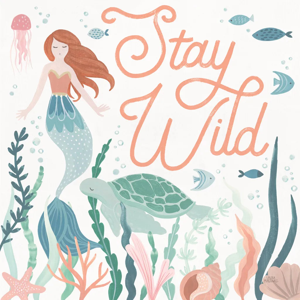 Under the Sea III by Laura Marshall. SKU 62519a. Archival Giclee Fine art print for wall decor.