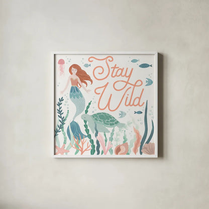 Under the Sea III by Laura Marshall. Shown in a crisp white glass frame for a clean and minimalist style. Available as an archival giclee rolled canvas, fine art paper, or poster print. SKU 62519a.
