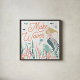 Under the Sea IV by Laura Marshall. Shown in a sleek black glass frame for a contemporary gallery look. Available as an archival giclee rolled canvas, fine art paper, or poster print. SKU 62520a.