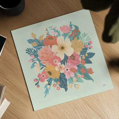 Under the Sea IX by Laura Marshall. Shown as a detailed flat fine art print, highlighting archival giclee quality. Available as an archival giclee rolled canvas, fine art paper, or poster print. SKU 62525a.