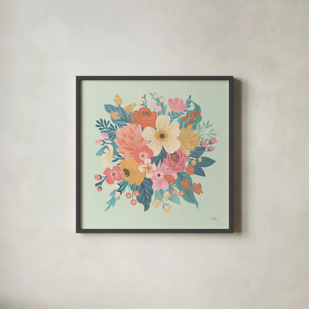 Under the Sea IX by Laura Marshall. Shown in a sleek black glass frame for a contemporary gallery look. Available as an archival giclee rolled canvas, fine art paper, or poster print. SKU 62525a.