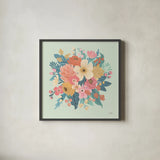 Under the Sea IX by Laura Marshall. Shown in a sleek black glass frame for a contemporary gallery look. Available as an archival giclee rolled canvas, fine art paper, or poster print. SKU 62525a.