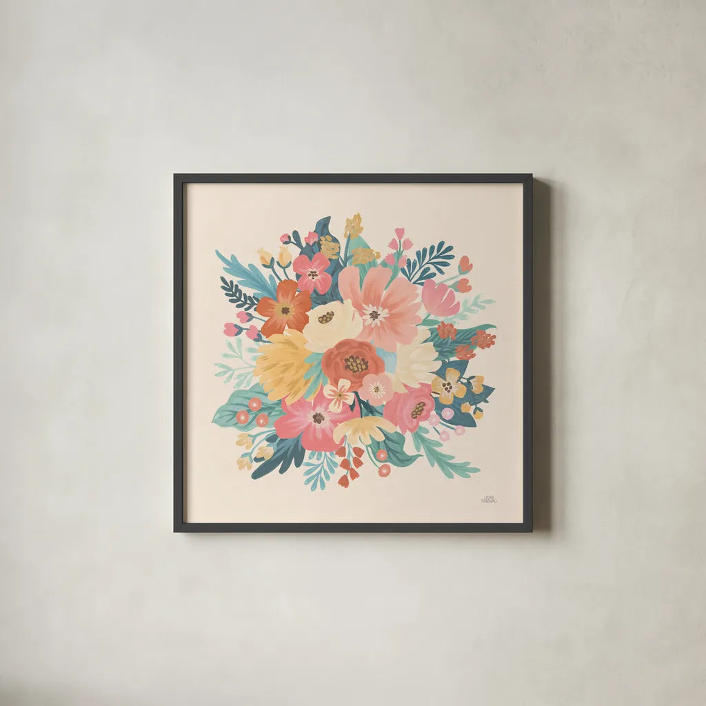 Under the Sea X by Laura Marshall. Shown in a sleek black glass frame for a contemporary gallery look. Available as an archival giclee rolled canvas, fine art paper, or poster print. SKU 62526a.