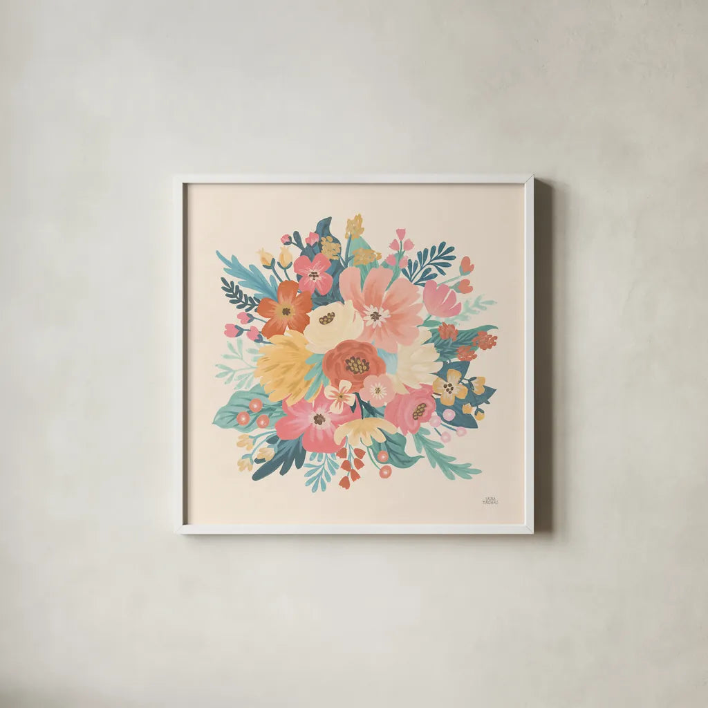 Under the Sea X by Laura Marshall. Shown in a crisp white glass frame for a clean and minimalist style. Available as an archival giclee rolled canvas, fine art paper, or poster print. SKU 62526a.
