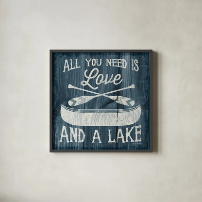 Up North I by Laura Marshall. Shown in a sleek black glass frame for a contemporary gallery look. Available as an archival giclee rolled canvas, fine art paper, or poster print. SKU 31360a.