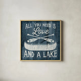 Up North I by Laura Marshall. Shown in a natural wood glass frame for a timeless modern aesthetic. Available as an archival giclee rolled canvas, fine art paper, or poster print. SKU 31360a.