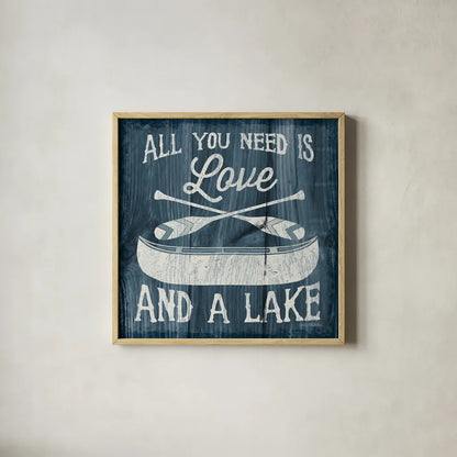 Up North I by Laura Marshall. Shown in a natural wood glass frame for a timeless modern aesthetic. Available as an archival giclee rolled canvas, fine art paper, or poster print. SKU 31360a.