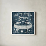 Up North I by Laura Marshall. Shown in a crisp white glass frame for a clean and minimalist style. Available as an archival giclee rolled canvas, fine art paper, or poster print. SKU 31360a.