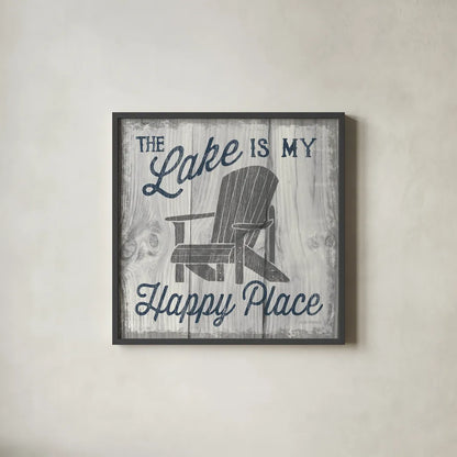 Up North II by Laura Marshall. Shown in a sleek black glass frame for a contemporary gallery look. Available as an archival giclee rolled canvas, fine art paper, or poster print. SKU 31361a.