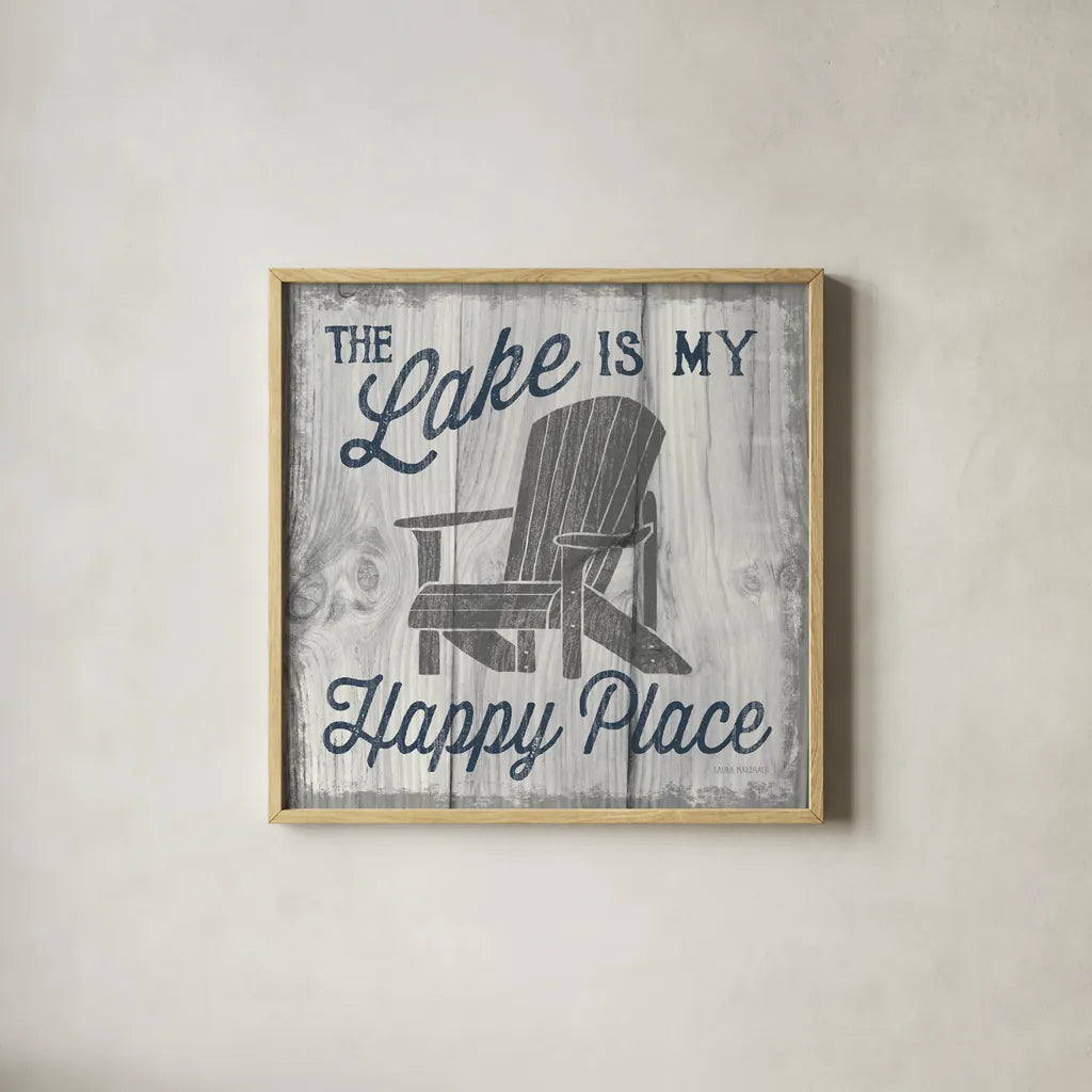 Up North II by Laura Marshall. Shown in a natural wood glass frame for a timeless modern aesthetic. Available as an archival giclee rolled canvas, fine art paper, or poster print. SKU 31361a.