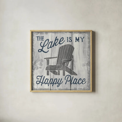 Up North II by Laura Marshall. Shown in a natural wood glass frame for a timeless modern aesthetic. Available as an archival giclee rolled canvas, fine art paper, or poster print. SKU 31361a.