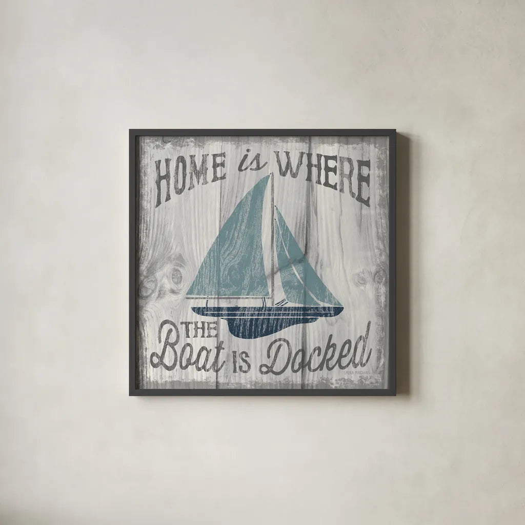 Up North IV by Laura Marshall. Shown in a sleek black glass frame for a contemporary gallery look. Available as an archival giclee rolled canvas, fine art paper, or poster print. SKU 31363a.