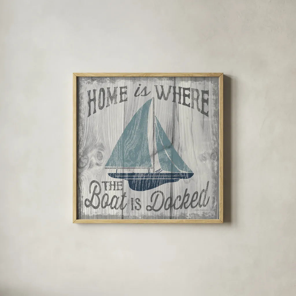 Up North IV by Laura Marshall. Shown in a natural wood glass frame for a timeless modern aesthetic. Available as an archival giclee rolled canvas, fine art paper, or poster print. SKU 31363a.