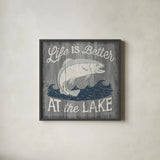 Up North V by Laura Marshall. Shown in a sleek black glass frame for a contemporary gallery look. Available as an archival giclee rolled canvas, fine art paper, or poster print. SKU 31364a.