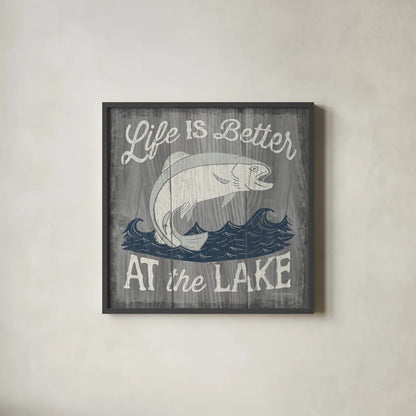 Up North V by Laura Marshall. Shown in a sleek black glass frame for a contemporary gallery look. Available as an archival giclee rolled canvas, fine art paper, or poster print. SKU 31364a.