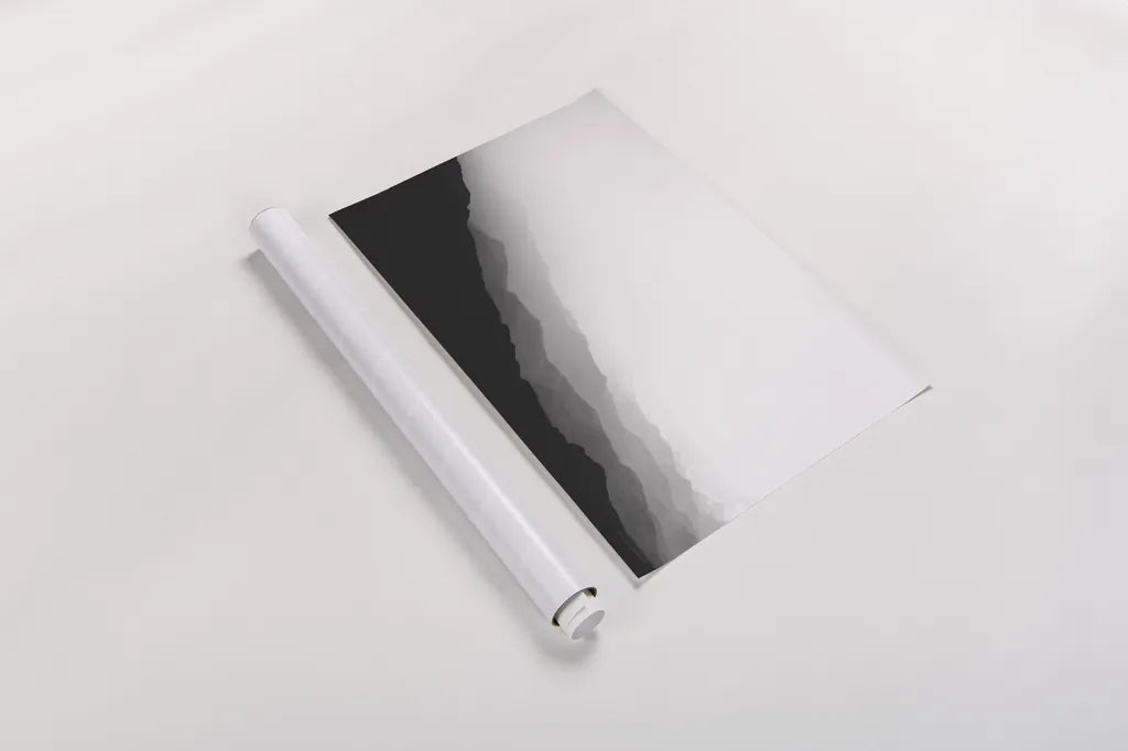 Virgin Mountains II by Laura Marshall. shown as a rolled paper print. Available as archival giclee rolled canvas, fine art paper, or poster print. SKU 64421i.